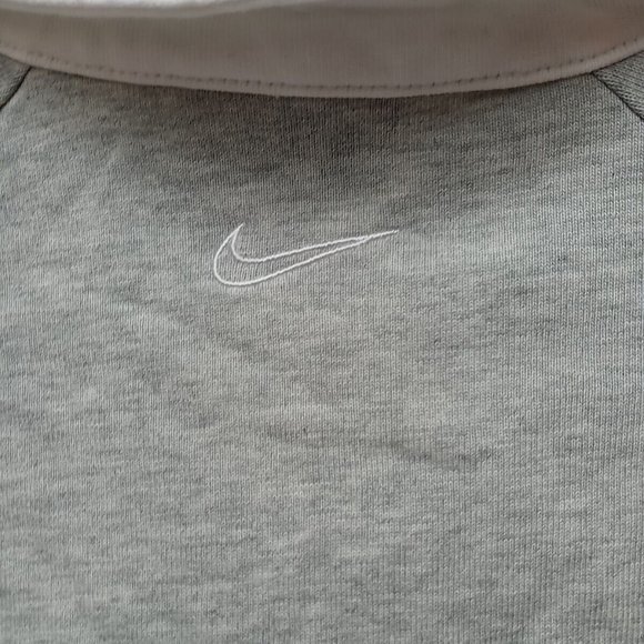 Mens Nike Swoosh Spell Out Long Sleeve Polo Rugby Shirt Size Large Vintage Y2K - Picture 8 of 10